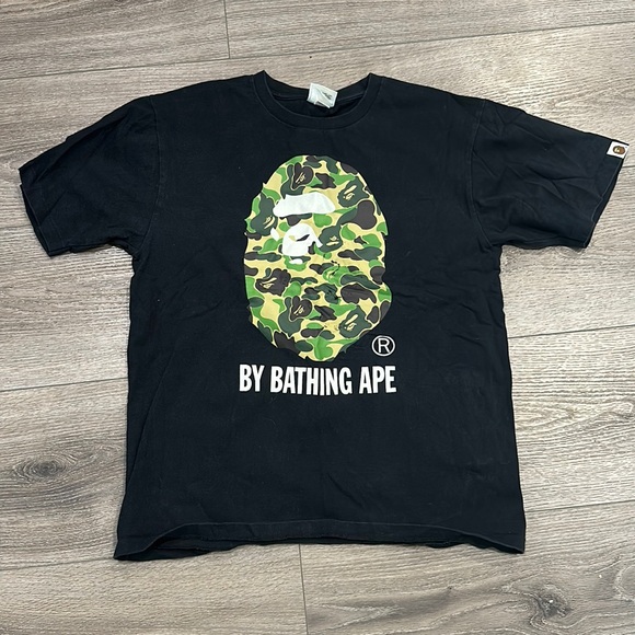 Used Men’s Large Bape Camo Ape T Shirt - Picture 1 of 5